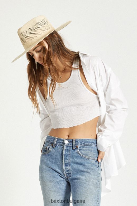 Brixton Жени джо панамски сламен фермер H002T4502 аксесоари пясък Каталина