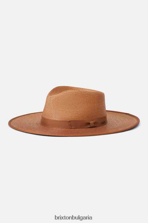 Brixton Жени jo сламена шапка на ранчо ограничена H002T4508 аксесоари ръжда редовно трипила