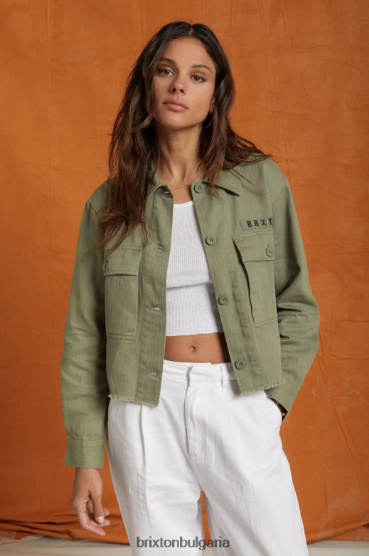 Brixton Жени лична тениска H002T4462 облекло излишък от маслини