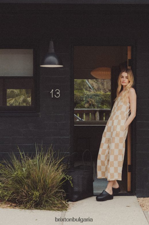 Brixton Жени комбинезон миконос H002T4494 облекло пясък