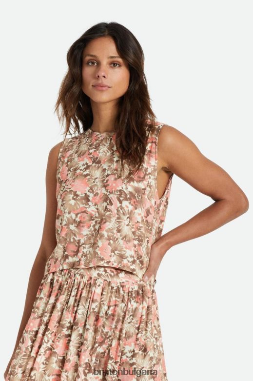 Brixton Жени капри танк H002T4459 облекло розов нектар