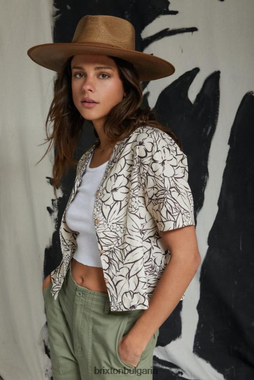 Brixton Жени индо спално платно тъкани H002T4447 облекло бяла шапка