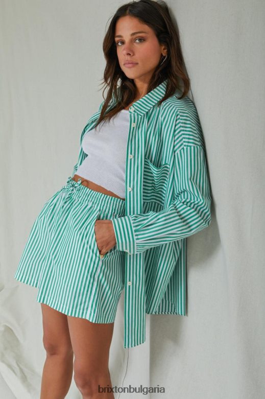 Brixton Жени Сидни извънгабаритни l/s тъкани H002T4450 облекло леприкон