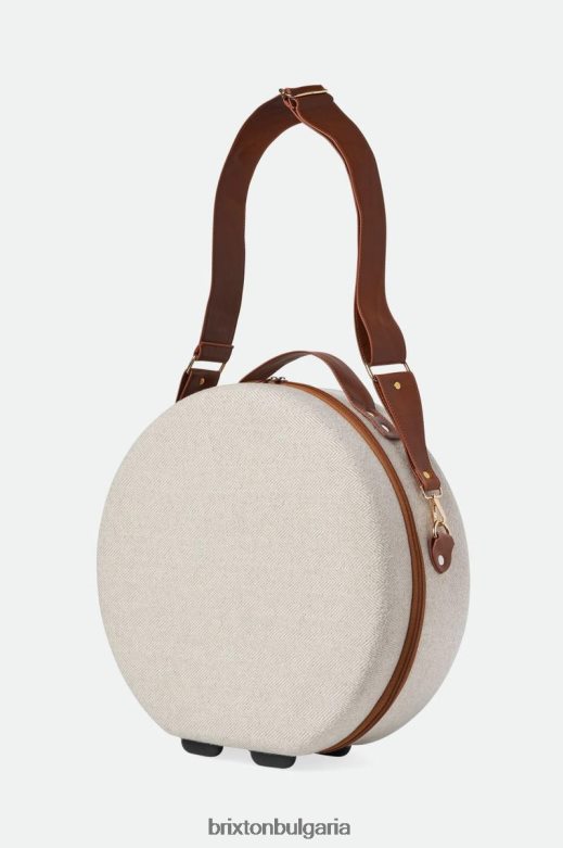 Brixton мъже направен правилно калъф за пътуване Fedora H002T4378 аксесоари кремаво/бежово