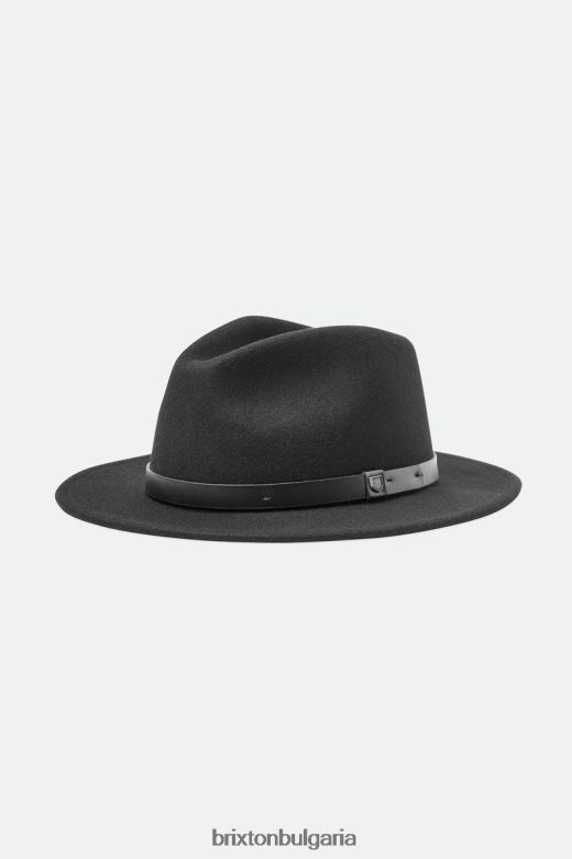 Brixton мъже messer fedora H002T4213 аксесоари черен