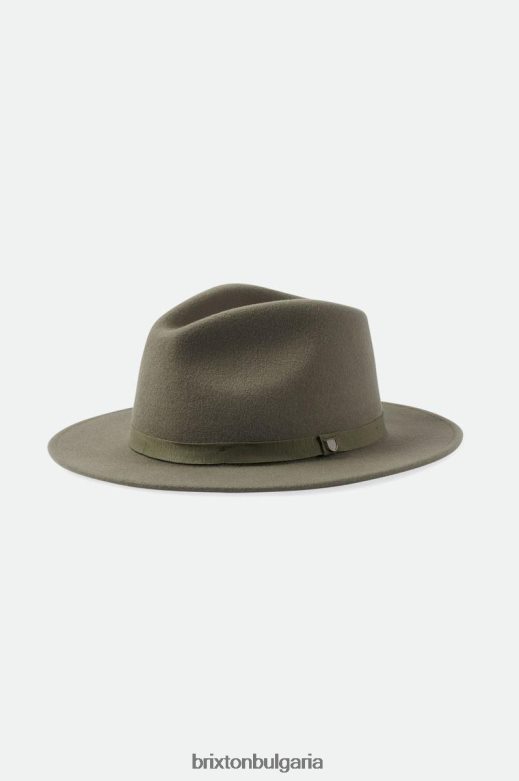 Brixton мъже messer packable fedora H002T4226 аксесоари излишък от маслини