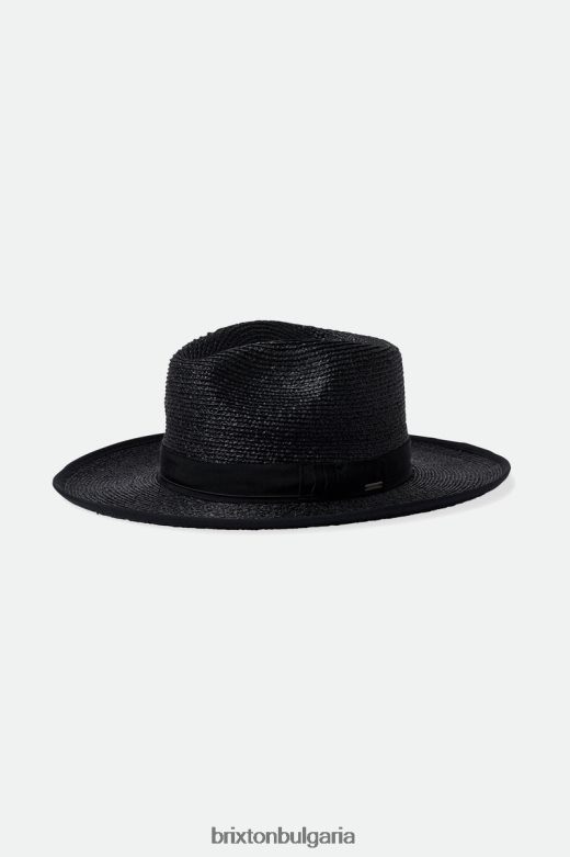 Brixton мъже рено сламена шапка H002T4181 аксесоари черен