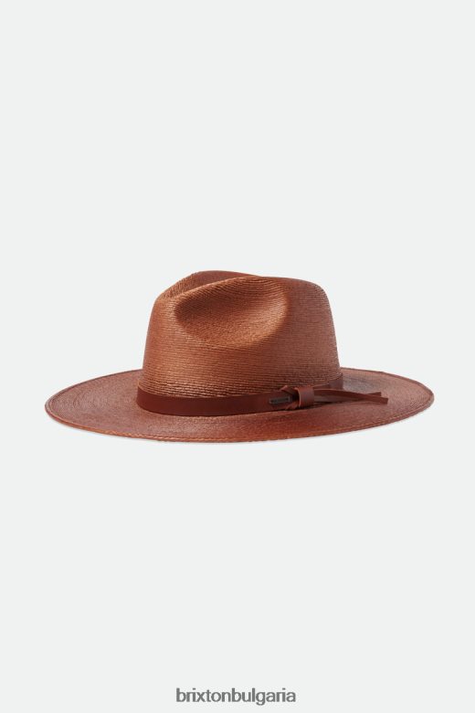 Brixton мъже полева сламена шапка H002T4193 аксесоари ръжда