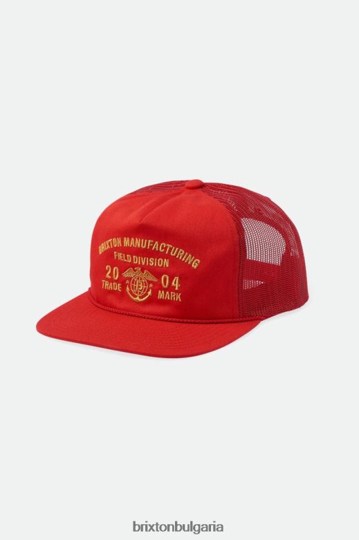 Brixton мъже дивизия mp шофьор на камион шапка H002T4248 аксесоари алоха червено