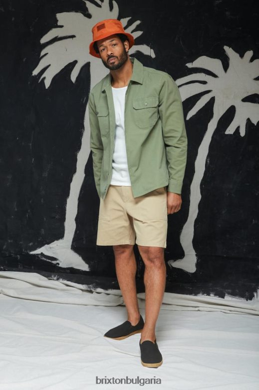 Brixton мъже излишък къс H002T4161 облекло пясък