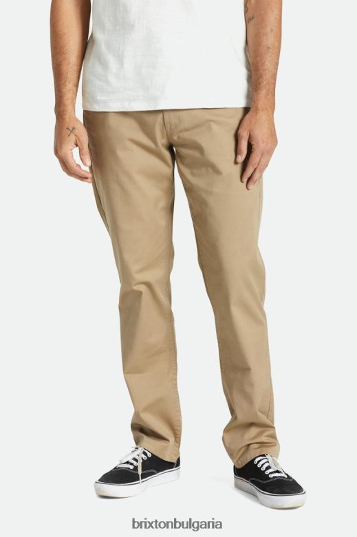 Brixton мъже обикновен чино панталон по избор H002T4148 облекло каки