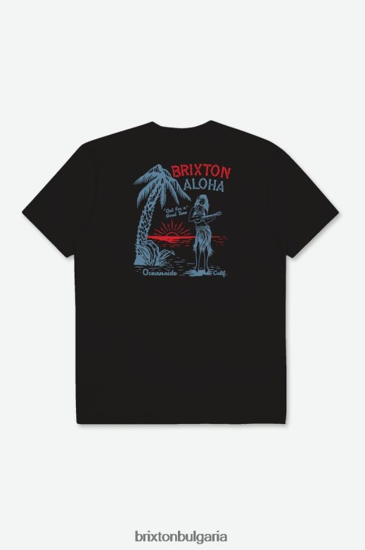 Brixton мъже добро време тениска с тениска по поръчка H002T4117 облекло черен