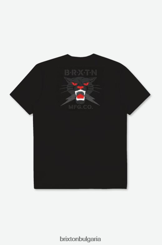 Brixton мъже sparks s/s тениска по поръчка H002T4108 облекло черен