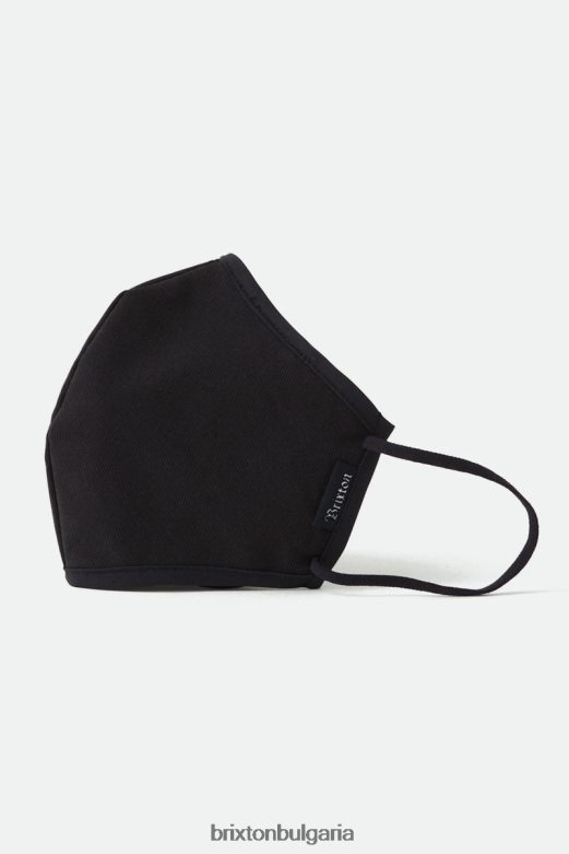 Brixton унисекс антимикробна 4-посочна разтегателна маска за лице H002T4383 аксесоари черен