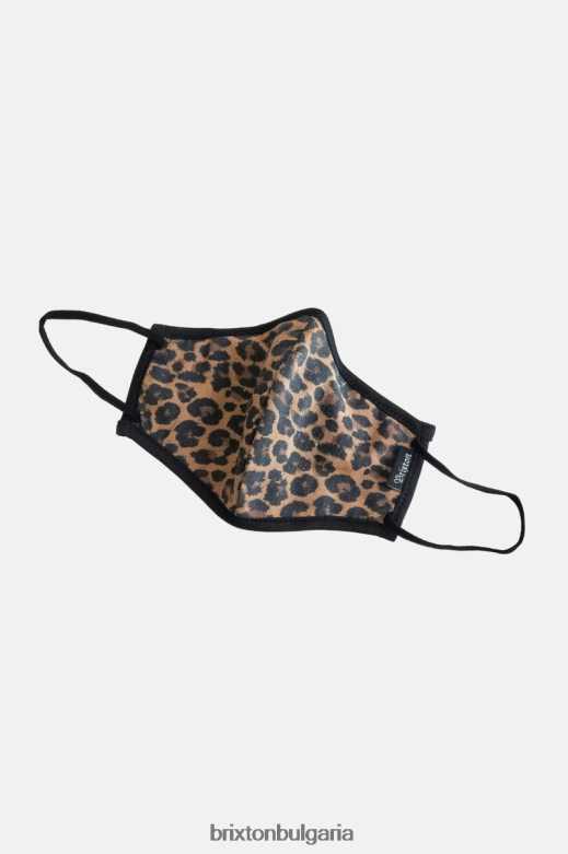 Brixton унисекс антимикробна 4-посочна разтегателна маска за лице H002T4391 аксесоари леопард