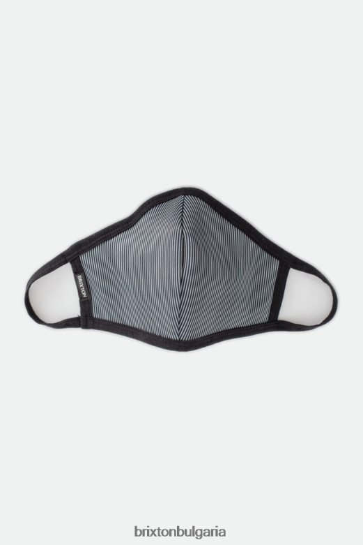 Brixton унисекс обратима маска за лице H002T4396 аксесоари черна инженерна ивица
