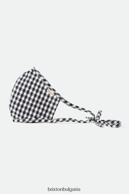 Brixton унисекс лека антимикробна маска за лице H002T4402 аксесоари черен гингам