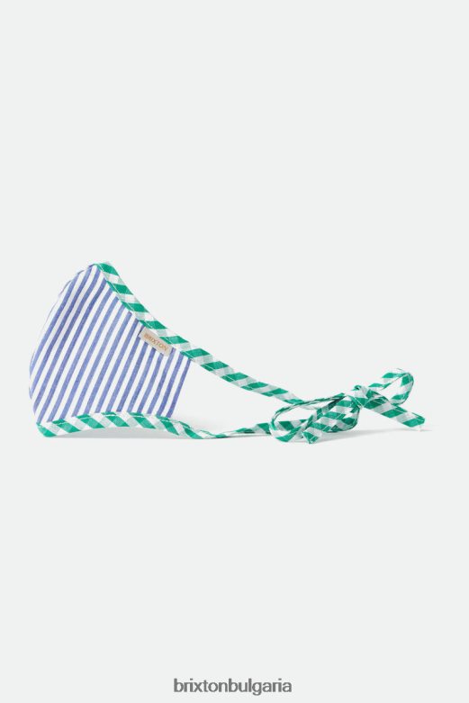 Brixton унисекс младежка лека антимикробна маска за лице H002T4412 аксесоари синя ивица