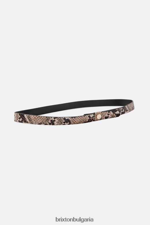Brixton унисекс регулируема лента за шапка със змийска кожа H002T4349 аксесоари кафяво/бяло