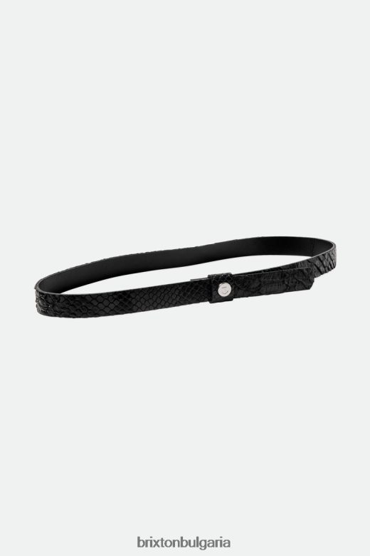 Brixton унисекс регулируема лента за шапка със змийска кожа H002T4350 аксесоари черен